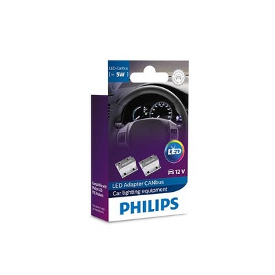 1x LED control unit x2 CEA5W 12V Philips CANBUS Adapter Widerstand 12956X2