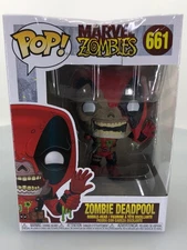 Funko POP! Marvel Zombies Zombie Deadpool #661 Vinyl Figure DAMAGED BOX SEE PICS