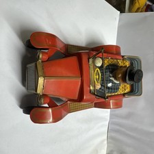 Z kolekcji: Blacha Old Timer z kierowcą Alt Lüa ok. 23cm Doskonały stan Japonia