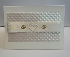Edle Hochzeitskarte, Handarbeit, mit Umschlag...