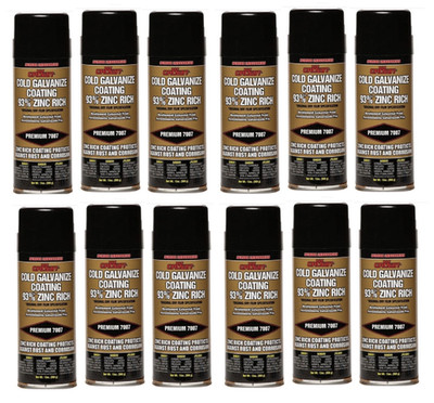 Crown 7007 Cold Galvanize Coating 93% Zinc Rich 13 oz (Case of 12 Spray Cans)