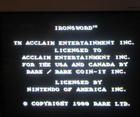 Wizards & Warriors II Iron Sword (Nintendo NES)  w/manual Authentic & Tested