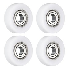 4Pcs 696ZZ Ball Bearing 6x23x7mm Double Metal Shielded Chrome Steel, White