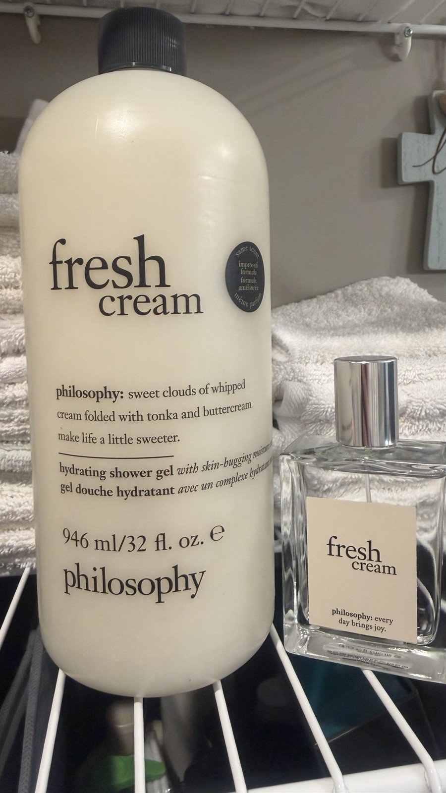 philosophy Fresh Cream Hydrating Shower Gel Tonka Buttercream Scent 32 fl. oz.