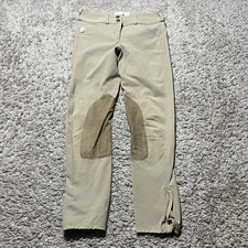 Tailored Sportsman Girls Trophy Hunter Riding Breeches Pants Size 14 Beige EUC
