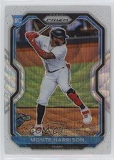 2021 Panini Prizm Tier II White Wave Prizm Monte Harrison #118 13vr