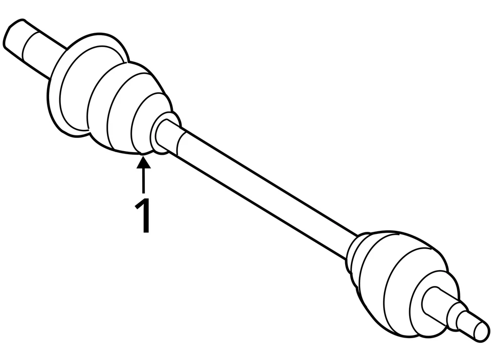 Mercedes Benz R350 R500 W251 2006-2010 paso trasero derecho eje lateral OEM Foto 4 de 4