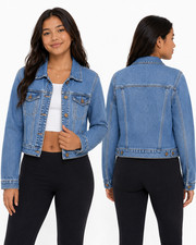 Old Navy Girls Denim Jacket Stretch Blue Jean Trucker Size XXL 16