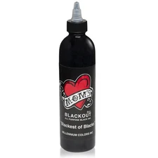 MOMs Millennium Tattoo Ink - Blackout - 8.0oz
