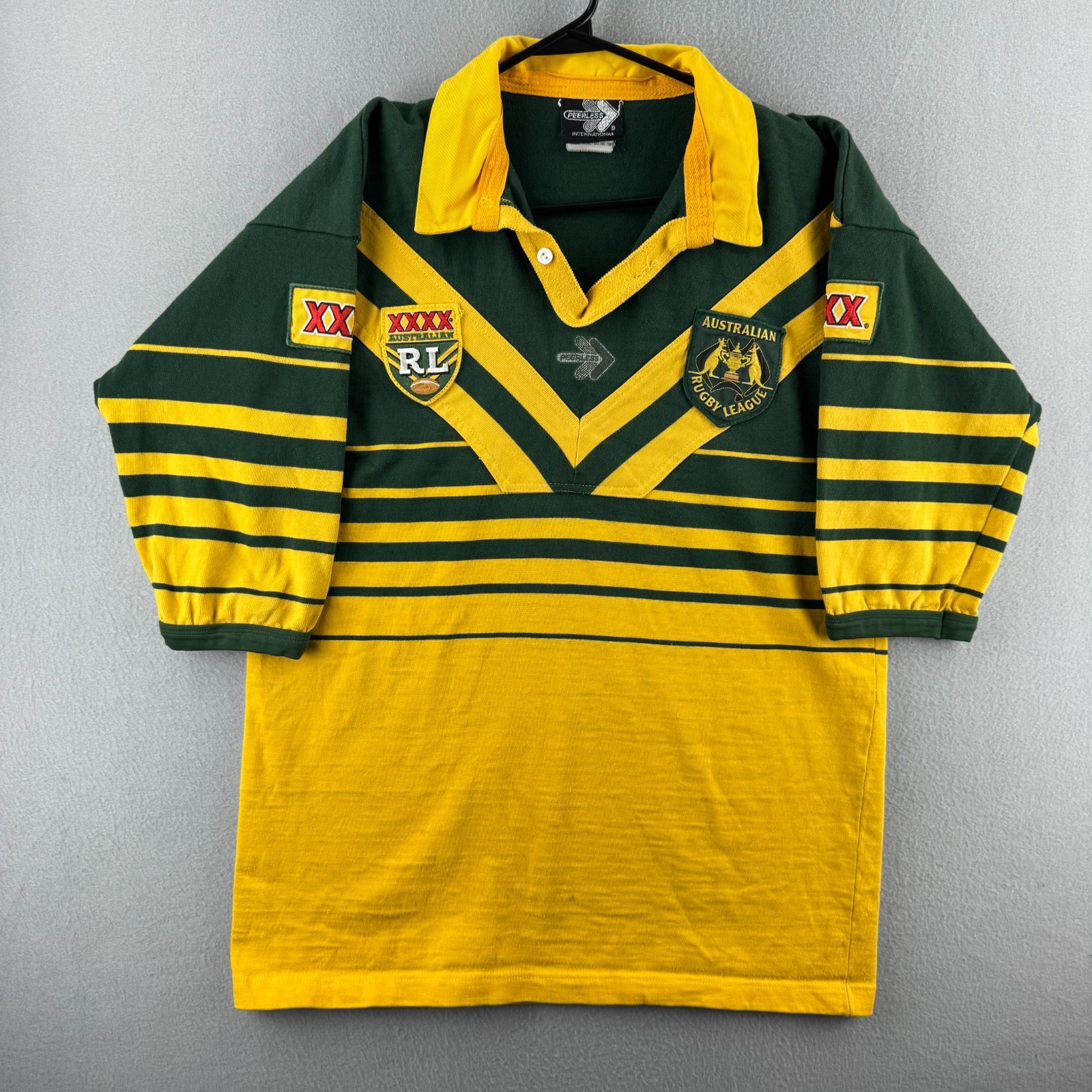 Vintage Australian Rugby League Jersey Mens 2Xl Cotton Jersey Rl Kangaroos