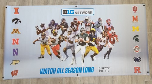 BIG TEN Vinyl Banner 3x6ft IOWA HAWKEYES Ohio St MICHIGAN Penn St B1G - LAST ONE - Picture 7 of 10