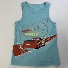 Disney Cars Boys Size 7 Lightning McQueen Graphic Tank Top by Jumping Beans