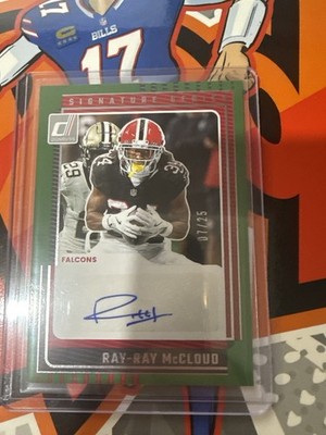 2025 Donruss Signature Series #SS RMD Ray Ray McCloud Autograph /25 Falcons