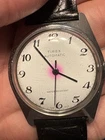 Running Vintage Timex Mechanical Automatic Viscount watch Pink Patena Dial
