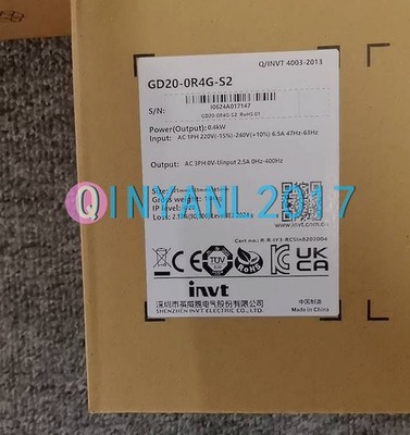 1PC New INVT Inverter GD20-0R4G-S2 220V/0.4KW