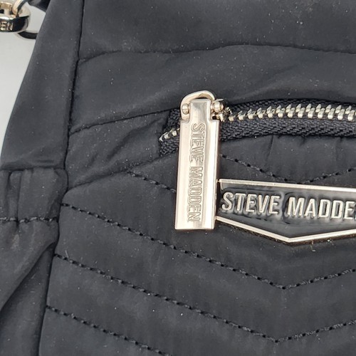 Steve Madden Aurora gesteppter Sling Rucksack mit Geldbörse schwarz neu ohne Etikett - Bild 3 von 13
