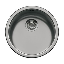 Lavello tondo Smeg 10I3PN 43.5 cm PVD acciaio nero