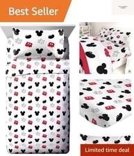 Kids Sheet Set with Fitted, Flat Sheets  Pillow Cover - Ultra-Soft Bedding w...