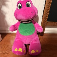 Fisher-Price Barney  s World Jumbo Barney Plush, 26-inch Figure, Large  Soft
