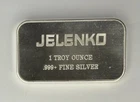 1oz Silver Bar Produced By ENGELHARD For JELENKO ‼️RARE LESS THAN 1500 MINTED‼️