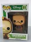 Funko POP! Disney Beauty and The Beast Cogsworth #91 Vinyl Figure DAMAGED BOX