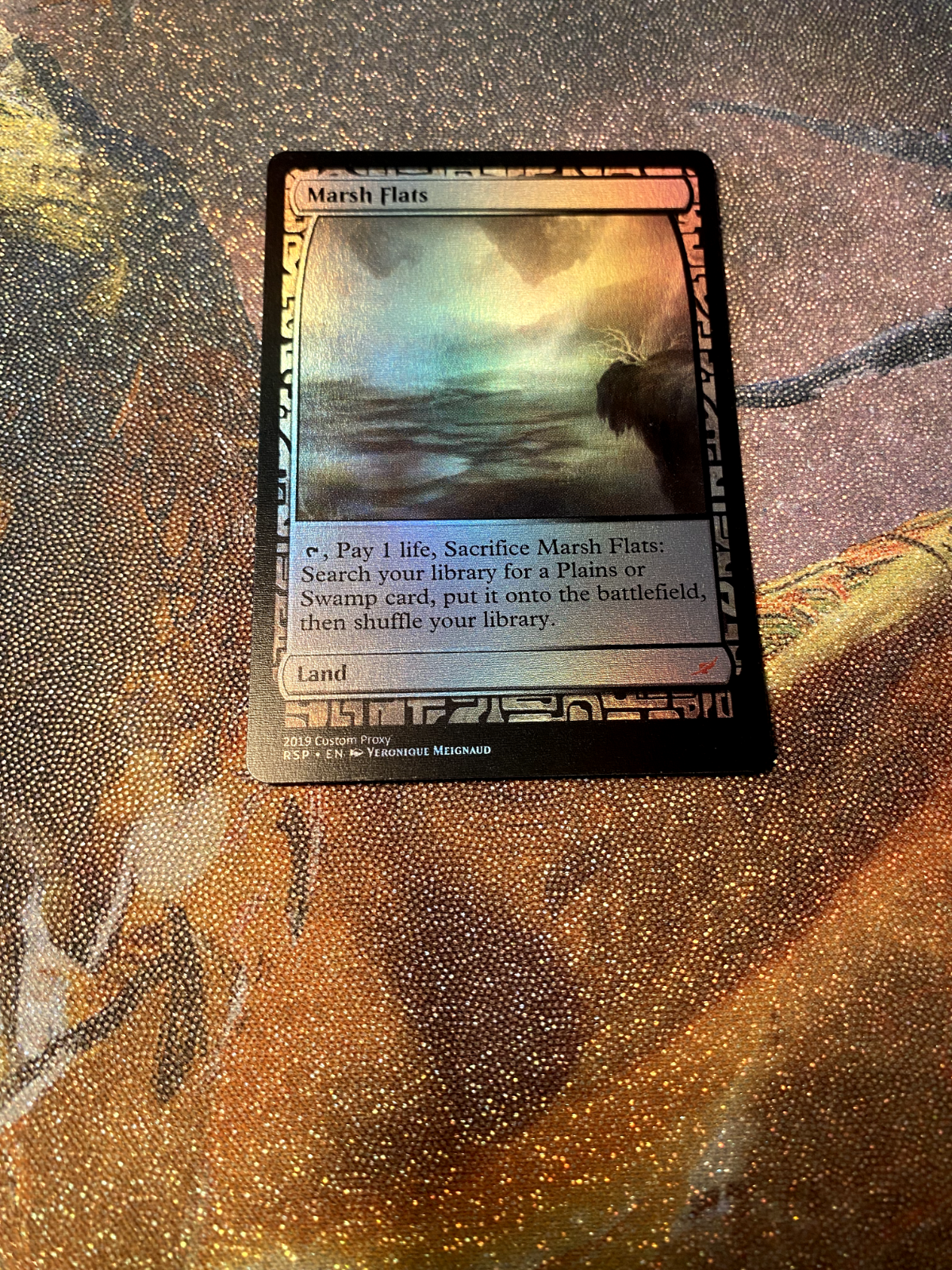 Marsh Flats Foil Fullart Fetchland High Quality-image