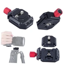 Universal Quick Release Plate & Clamp Seat Kit with Dual Arca-Swiss Design for 