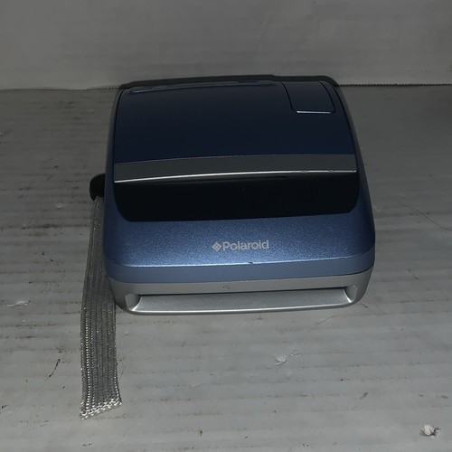 Polaroid One 600 Instant Camera Folding Polaroid Silver/Blue UNTESTED For Parts - Picture 8 of 8