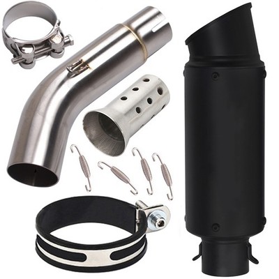 For Suzuki GSXS750 GSR750 BK750 Exhaust Tips Tail Muffler Mid Link Pipe System