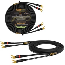 WORLDS BEST CABLES 25 Foot WBC-GOLD-LOCAP-SPKR-12 AWG - Low-Capacitance 25 FT 