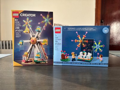 LEGO (40689) Fireworks Celebration + (40758) Ferris Wheel with Fireworks - New!!