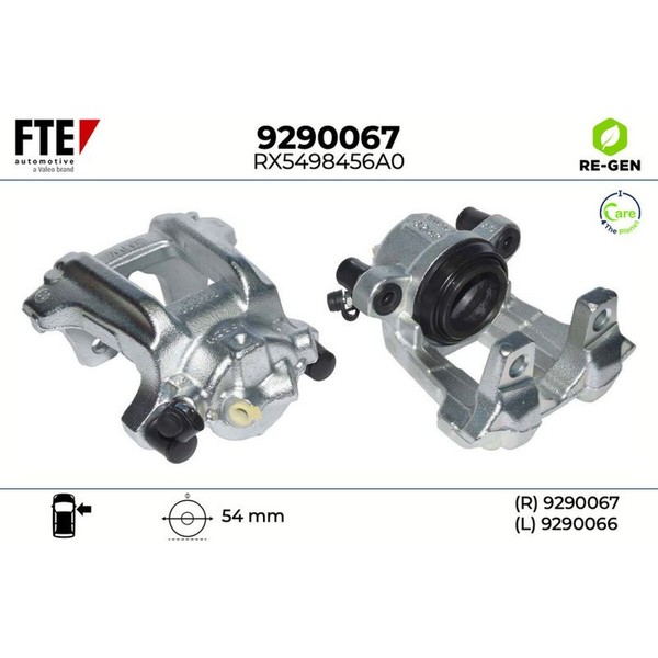 FTE 9290067 Bremssattel FüR BMW 3 1 4 F20 F21 F30 F80 F31 F34 F32 F82 F36 F33-image