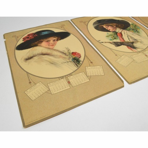Antique Ephemera 1915 PORTRAIT CALENDAR Forbes "P. FORD HARPER" Victorian Women - Picture 3 of 8