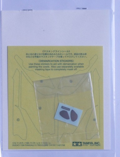 TAMIYA 1/12 Ducati 1199 Panigale S Tricolore #14132 w/ Cartograf scale model kit - Picture 5 of 12