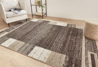 Moderner Teppich 200X290 Cm Mit Geometrischem Muster Braun