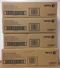 GENUINE XEROX 550 C70 DRUM SET 3 COLOR 013R00664 1 BLACK 013R00663