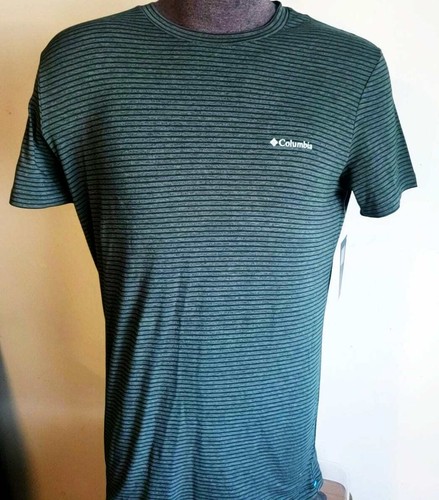 Neu Columbia gestreiftes kurzärmliges T-Shirt Herren RCU1213 Größe Small Farbe wählbar. - Bild 9 von 12