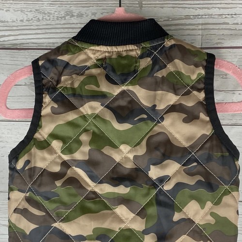 7 For All Mankind Baby Weste 12M gesteppt Camouflage ärmellose Jacke Kleinkind  - Bild 10 von 12