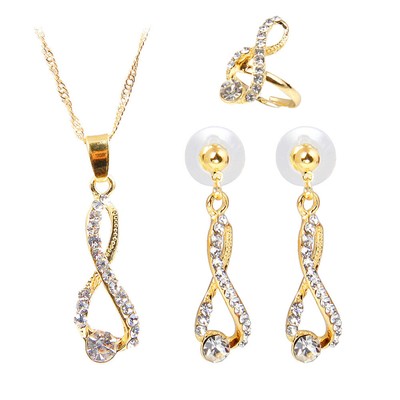 Strass-Schmuck-Set Baumeln Ohrringe Halskette Ohrringe Halskette Und Ohrring Set