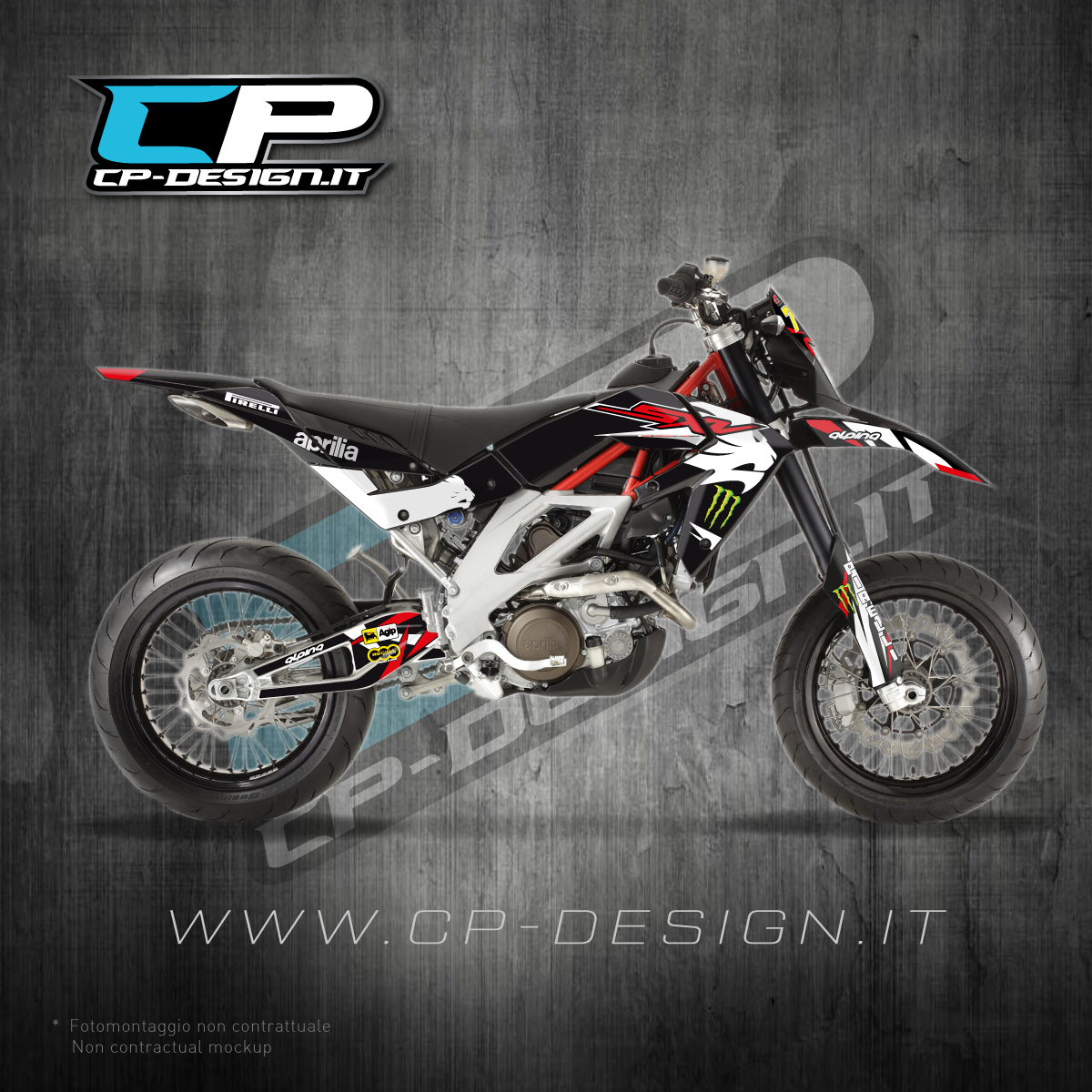 Kit Grafiche per Aprilia sxv mxv 450 550 style Sticker Decal