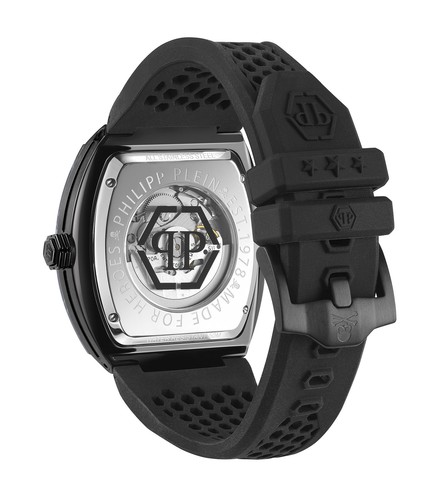 Orologio Automatico Uomo PHILIPP PLEIN THE SKELETON PWBAA0221 Silicone Nero - Imagen 3 de 4