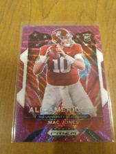 2021 Prizm Draft Picks MAC JONES All American Purple Wave Prizm Rookie Card #183