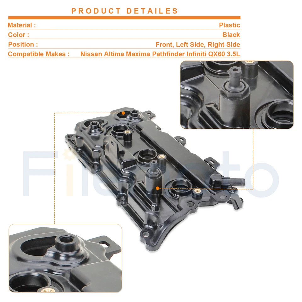 ⭐Cubiertas de válvula con junta para 09-20 Nissan Altima Máxima Pathfinder Infiniti QX60⭐ Foto 2 de 4