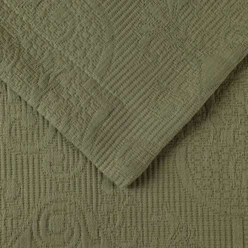 Florin Cotton Matelasse Weave Breathable Oversized Bedspread & Pillow Sham Set - Picture 43 of 55