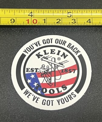 #ad #ad KLEIN TOOLS LINEMAN DECAL STICKER WORK JOB HARD HAT FUNNY CONSTRUCTION AMERICAN $2.99