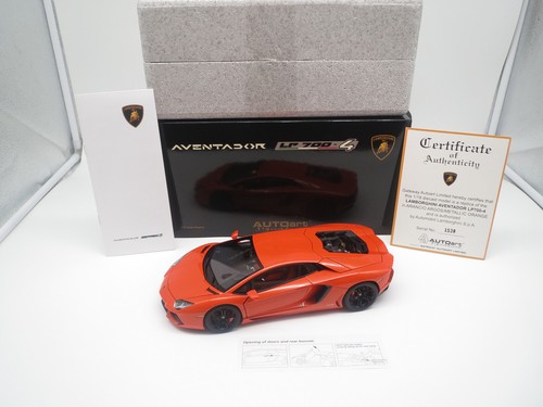 AutoArt 74665 Lamborghini Aventador LP700-04 (arancio argos/met.orange) 1:18 embalaje original - Imagen 2 de 24