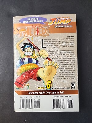 One Piece Volume 6 Gold Foil Covered 1st Edition English Manga