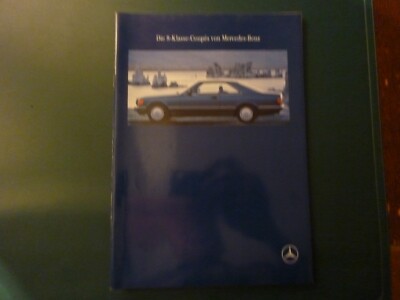 Neuwagenprospekt:Mercedes 420 SEC, 500 SEC, 560 SEC Original!