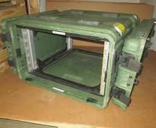 Rackmount 06U 19 x20 ECS Legacy Shockmount Shock Rack Hard Case Electronics Grn