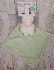 Baby Gund Tuck Away Lovey Liam Llama Lil Luvs Green Ivory Loop to Attach NEW